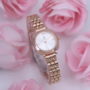Cushion-Cut Rose Gold Classic Watch