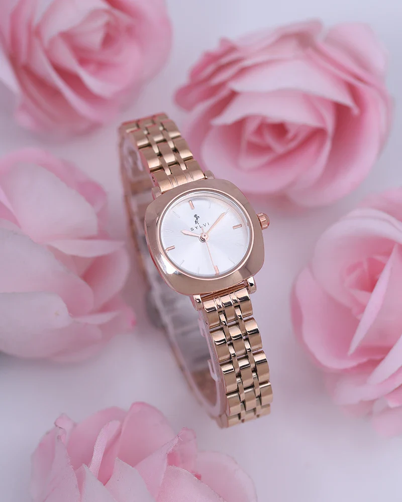 Cushion-Cut Rose Gold Classic Watch